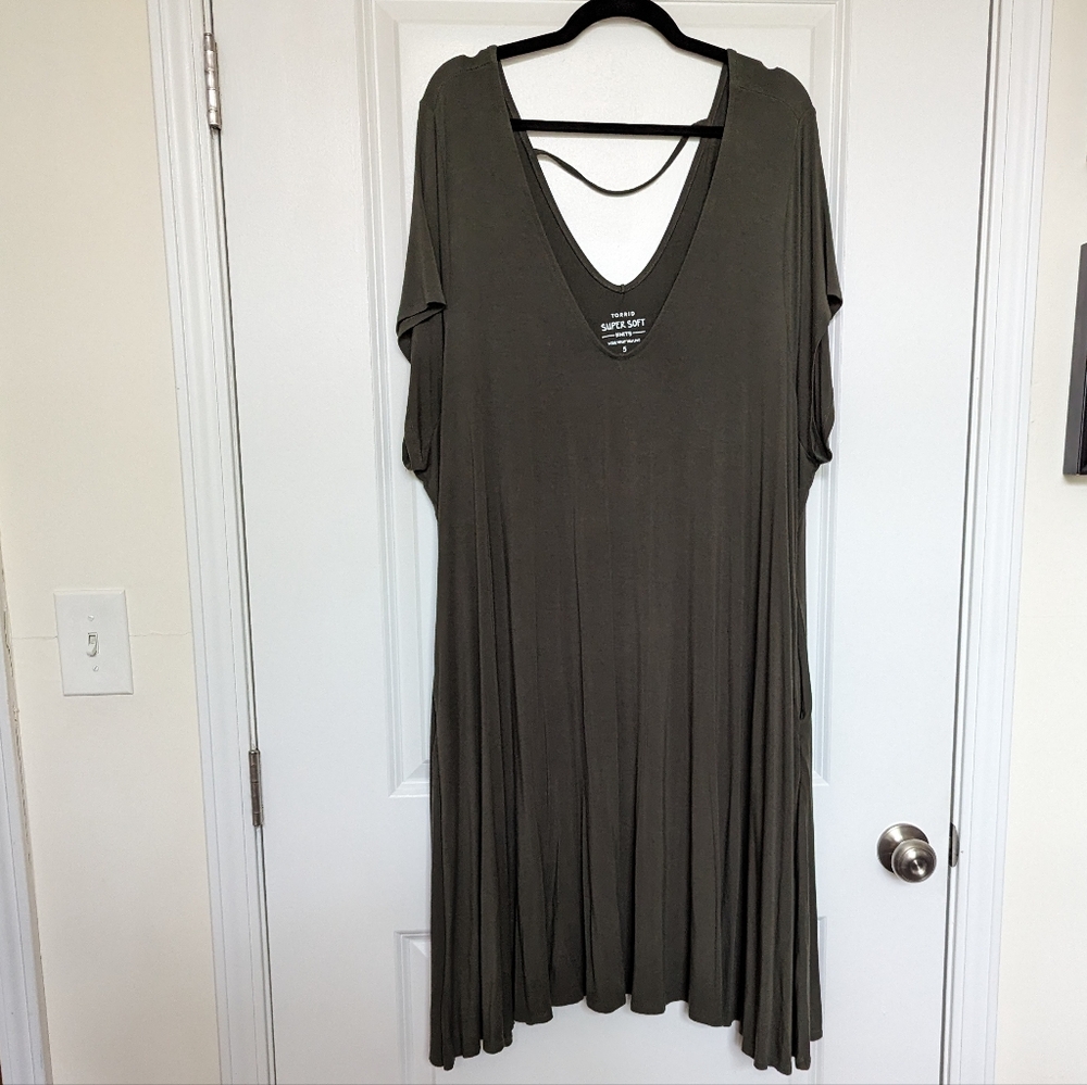 Torrid Super Soft Trapeze Dress - Picture 6 of 6